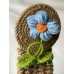 3D Flower with twisted stem Hair Clip