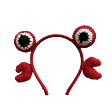 Animal Head Hair Band Red Crab