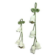 3D Bells Lily Drooping with Leaf-Longer String