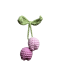 3D Cherry Tulips Hanging with Leaf