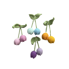 3D Cherry Tulips Hanging with Leaf