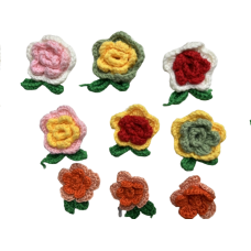Two Color Flower with Leaves