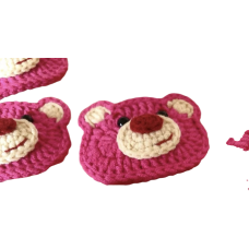 Flat Hair Clip Strawberry Bear