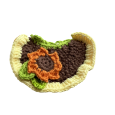 Orange Sunflower Bib